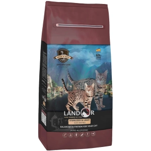 Comida para gatos Landor Sterilized&Light Duck/Rice 10 kg