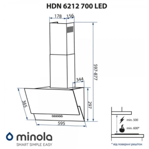 Minola HDN 9412 BL 850 LED