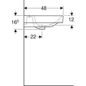 Geberit Smyle Square 120 500.223.01.1