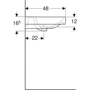 Geberit Smyle Square 120 500.226.01.1