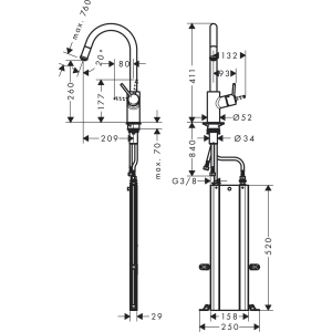 Hansgrohe Talis M52 73878000