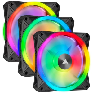 Sistema de refrigeración Corsair iCUE QL120 RGB 120 mm PWM Triple Fan