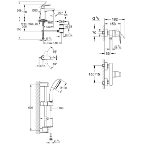 Grohe Eurosmart Cosmopolitan 126114M