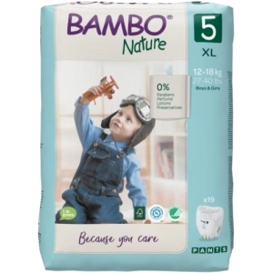 Pañales Bambo Nature Pants 5 / 19 pcs