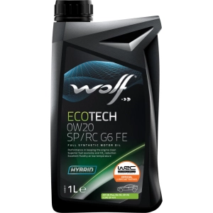 Aceite de motor WOLF Ecotech 0W-20 SP/RC G6 FE 1L