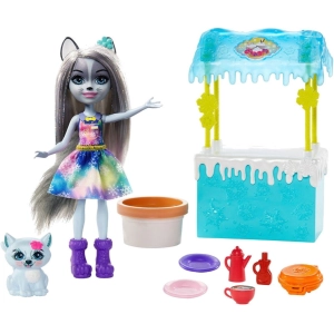 Muñeco Enchantimals Warmin Up Cocoa Stand GJX37