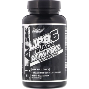 Quemador de grasa Nutrex Lipo-6 Black Stim-Free Ultra Concentrate 60 cap