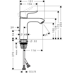 Hansgrohe Metris 31203000