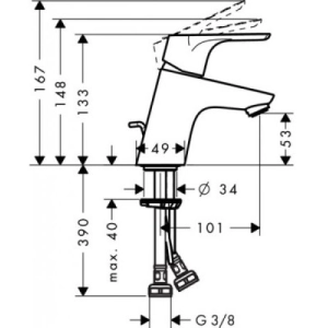 Batidora Hansgrohe Focus 31738000