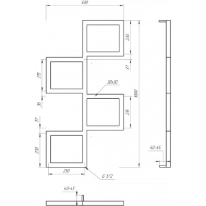 Genesis Aqua Fito 530x1000