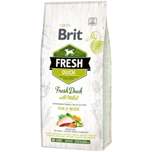 Comida para perros Brit Fresh Duck with Millet Adult Run & Work 12 kg