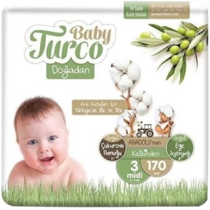 Pañales Baby Turco Diapers Midi / 34 pcs