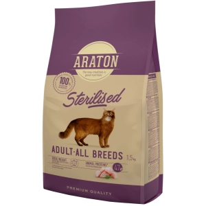 Comida para gatos Araton Adult Sterilised 1,5 kg