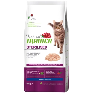 Comida para gatos Trainer Adult Sterilised with White Fresh Meats 10 kg