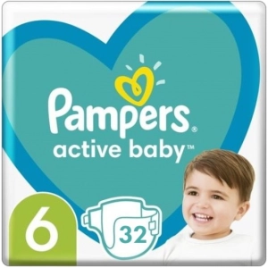 Pañales Pampers Active Baby 6 / 32 pcs