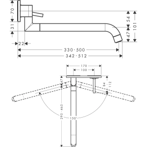 Axor Uno 38815000