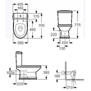 Inodoro Roca America A342497000