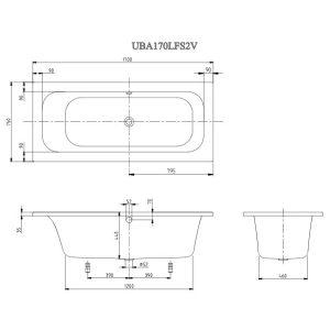 Villeroy & Boch Loop & Friends 170x75 UBA170LFS2V01