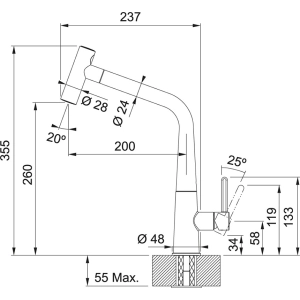 Franke Icon Pull Out 115.0625.188