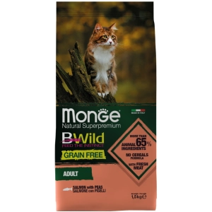 Comida para gatos Monge Bwild Grain Free Salmone 1,5 kg