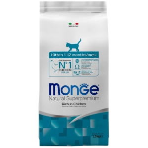 Comida para gatos Monge Speciality Line Monoprotein Kitten Chicken 1,5 kg