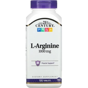 Aminoácidos 21 Century L-Arginine 1000 mg 100 tab