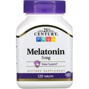 Aminoácidos 21 Century Melatonin 5 mg 120 tab