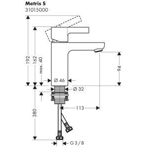 Hansgrohe Metris S 31015000