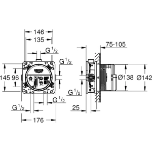 Grohe Grohtherm SmartControl Cube 34606SC0