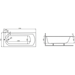 Polimat Classic Slim 170x75 00300