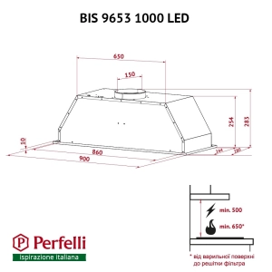 Perfelli BIS 9653 I 1000 LED