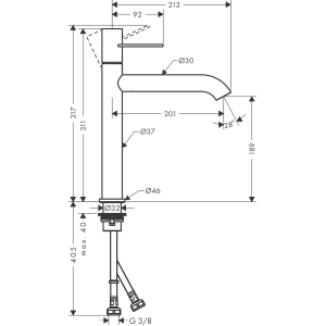 Axor Uno 38032000