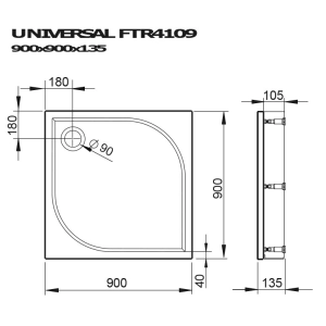 Devit Universal 90x90 FTR4109