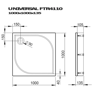 Devit Universal 100x100 FTR4110