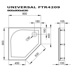 Devit Universal 90x90 FTR4209