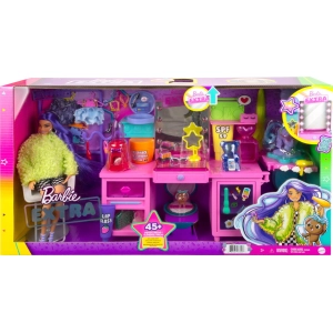 Muñeca Barbie Extra Doll and Vanity Playset with Exclusive Doll GYJ70