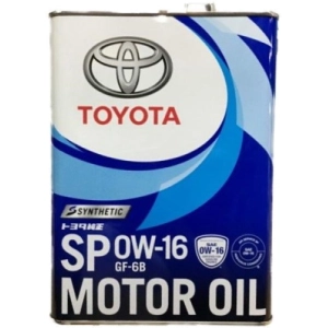 Aceite de motor Toyota Motor Oil 0W-16 SP 4L