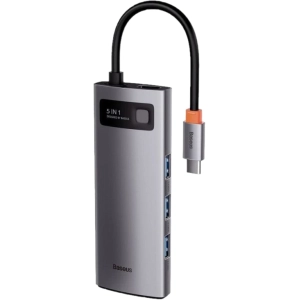 Lector de tarjetas / USB-hub BASEUS Metal Gleam Series 5-in-1 Multifunctional Type-C Hub