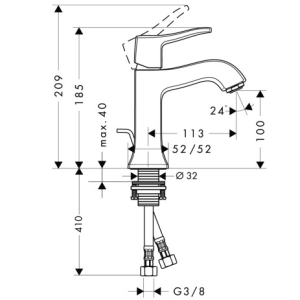 Hansgrohe Metris Classic 31075000