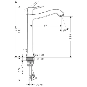 Hansgrohe Metris Classic 31078000