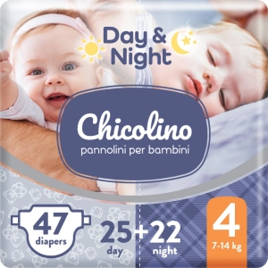 Pañales Chicolino Day and Night 4 / 47 pcs