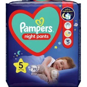 Pañales Pampers Night Pants 5 / 22 pcs