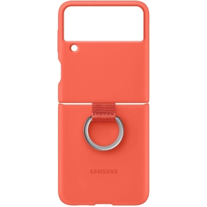 Estuche Samsung Silicone Cover with Ring for Galaxy Z Flip