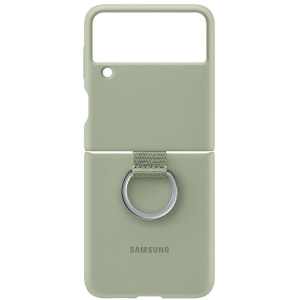 Samsung Silicone Cover with Ring for Galaxy Z Flip