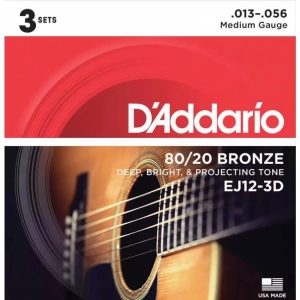 Cuerdas DAddario 80/20 Bronze 3D 13-56