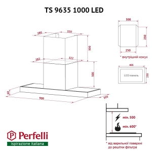 Perfelli TS 9635 I/BL 1000 LED