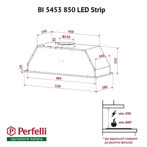 Perfelli BI 5453 BL 850 LED Strip