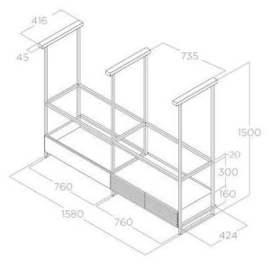 Elica Open Suite Superior BL/F/160