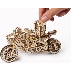 UGears Motorcycle Scramber with Sidecar 70137