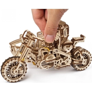 UGears Motorcycle Scramber with Sidecar 70137